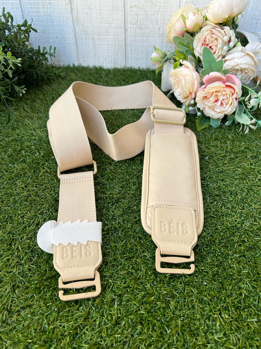 BEISS Beige Adjustable Shoulder Strap /new